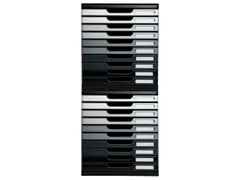 Ladenbox Modulo A4 10 Gesloten Laden Ecoblack Grijs