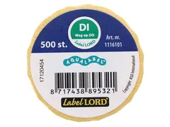 Voedseletiketten 54x22x54mm Aqualabel DI weg op DO