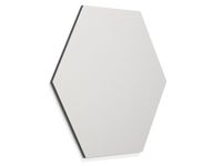Whiteboard Zeshoek Frameloos 118cm Metallic Zwarte Rand