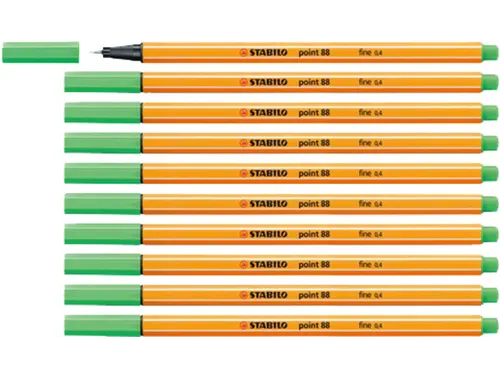 Fineliner STABILO point 88/16 fijn licht smaragdgroen