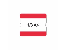 beschrijfbare hoes,markering HxB 216x180mm,PVC,rood