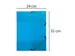Elastomap 3 kleppen polypropyleen 5/10de Crystal Colours A4 Assorti