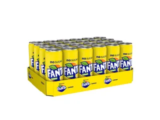 Frisdrank Fanta lemon zero blik 330ml - 1