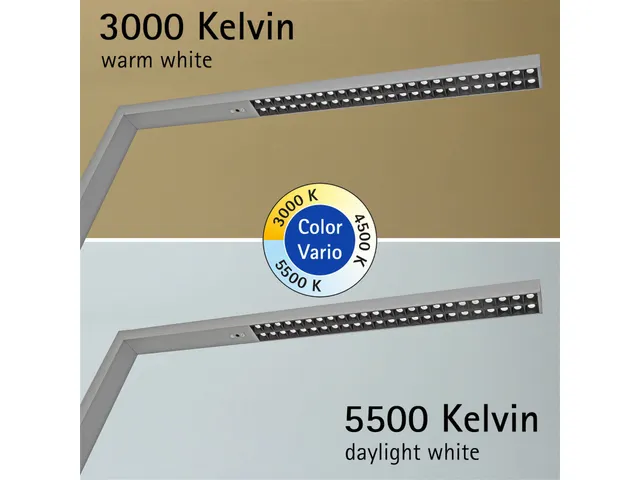 Vloerlamp LED MAULsirius colour Zilver vario sensor dimbaar voet