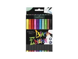 Brushpen Faber-Castell Black edition 10 stuks in karton etui