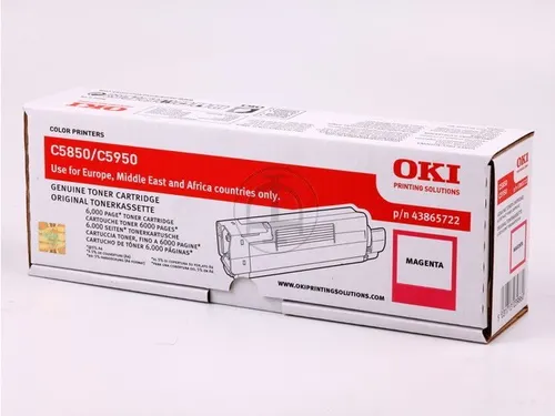 Tonercartridge Oki 43865722 C5850 Magenta