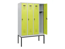 schoollocker,HxBxD 1950x1200x500mm,4vak,vak B 300mm,draaigrendel