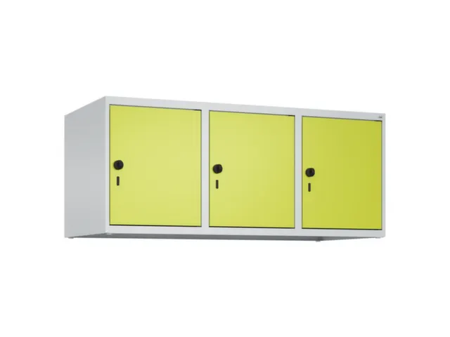 opzetkast,v. locker,3vak.,vak B 400mm,HxBxD 500x1200x500mm,vleugeldeur