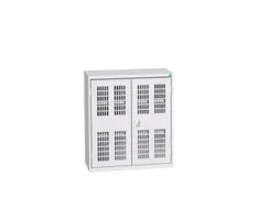 wandkast 900x800x350mm 2xStalen bodem sokkel Ral 7035 front Ral 7035