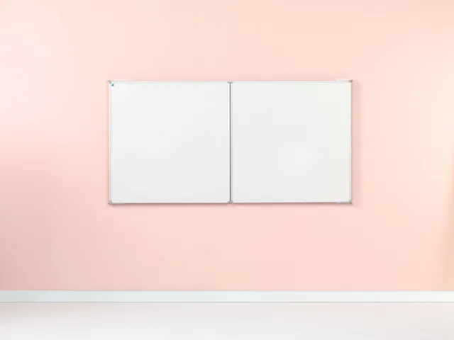 Smit Visual Vijfvlaksbord 60x180cm Emaille Wit RC-10