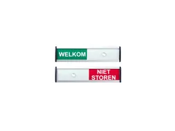Infobord welkom/niet storen 125x30mm