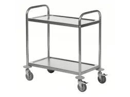 RVS etagewagen,draagverm. 100kg,2etage(s),laadvl. LxB 685x380mm