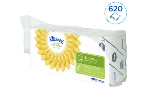 Handdoek Kleenex Ultra i-vouw 2-laags 215x315mm 5x124stuks 7979