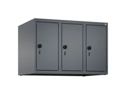 opzetkast,v. locker,3vak.,vak B 250mm,HxBxD 500x750x500mm,vleugeldeur