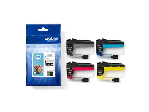 Brother LC-424 Inktcartridges Zwart + 3 Kleuren