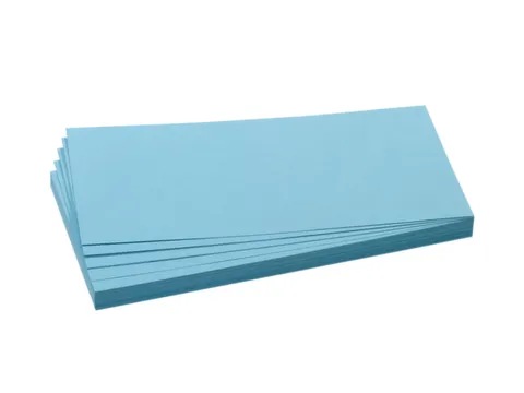 presentatiekaart,rechthoek,HxB 95x205mm,lichtblauw