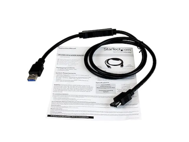 USB 3.0 naar eSATA HDD / SSD / ODD-Adapterkabel 1m