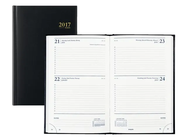 Agenda 2027 Brepols Saturnus Lima 2dagen/1pagina zwart