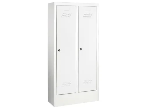 lockerkast v. kinderen,HxBxD 1300x530x300mm,2vak,RAL7035,front RAL3000