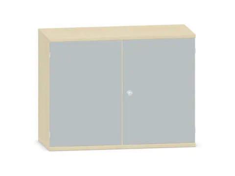 Kantoorkast 770x1000x430mm Decor Romp Esdoorn Decor Front Lichtgrijs