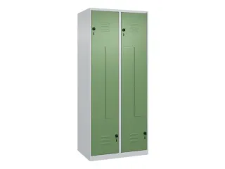 Z-garderobekast,HxBxD 1850x800x500mm,vak B 200/400mm,draaigrendel - 1