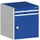 ladekast HxBxD 700x650x525mm 2laden RAL7035 front RAL5010