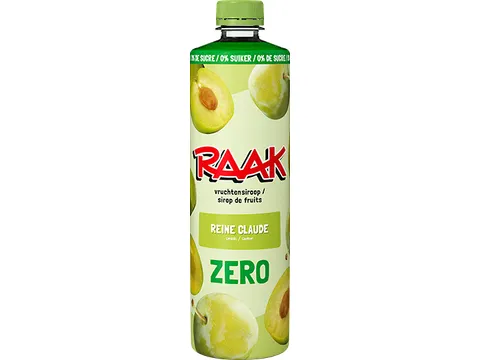 Siroop RAAK reine claude zero sugar 750ml