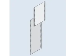 achterwand,v. schroefstelling,HxD 525x600mm,staal,RAL7035