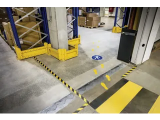 Vloermarkeringssticker Blauw Gebruik Wandelpad 430mm - 2