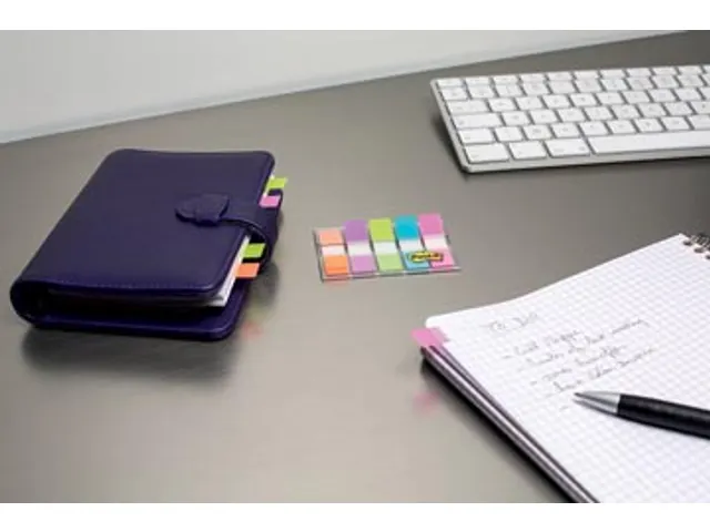 Post-it Index 11,9X43,2mm Blister 5 couleurs 20 index par couleur