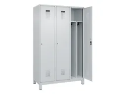 locker voor scheiding van kleding,HxBxD 1950x1200x500mm,3vak