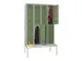 banklocker,dubbeldeks,HxBxD 2150x1200x800mm,RAL7035,front RAL6011