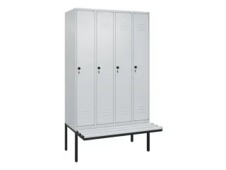locker voor scheiding van kleding,HxBxD 2120x1200x815mm,4vak - 1