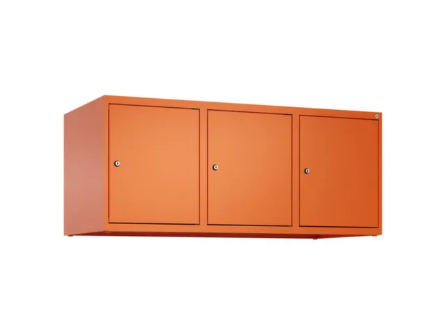 opzetkast,v. locker,3vak.,vak B 400mm,HxBxD 500x1200x500mm