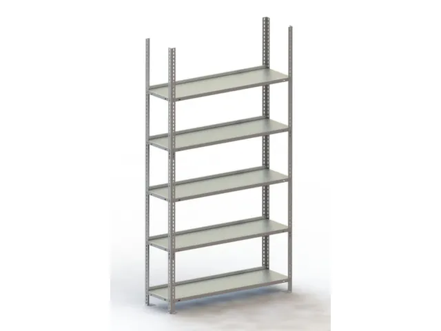 Schroefstelling Basisveld 1850x1004x304mm 5legborden 75kg Ral7035