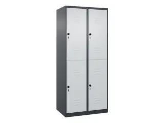 dubbeldekse locker,HxBxD 1850x800x500mm,2x2vak.,vak B 400mm - 1