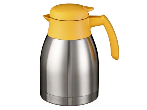 Thermoskan Bravilor dubbelwandig 1.5 liter RVS geel