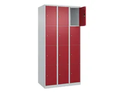 lockerkast,HxBxD 1850x900x500mm,3x4vakken,vak B 300mm,cil.-slot