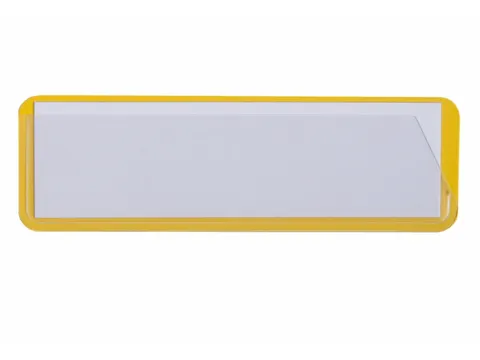 etikethouder,HxL 58x138mm,achterzijde zelfklevend,geel