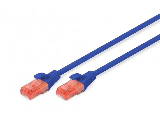 CAT 6 U-UTP patchkabel koper LSZH AWG 26/7 Lengte 5m Blauw