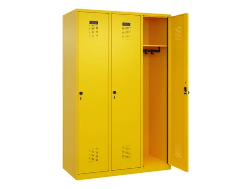 locker,HxBxD 1850x1200x500mm,3vak,vak B 400mm,draaigrendel