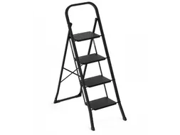 Huishoudtrap BRASQ 4 treden SLM400 zwart