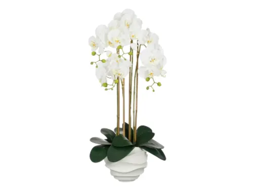 Kunstplant Mica Phalaenopsis in pot wit 40x34x82cm