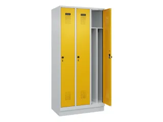 locker voor scheiding van kleding,HxBxD 1950x900x500mm,3vak - 1