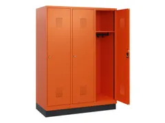 schoollocker,HxBxD 1630x1200x500mm,3vak,vak B 400mm,cil.-slot,sokkel