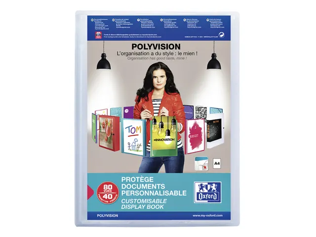 Showalbum Oxford Polyvision A4 40 tassen PP transparant