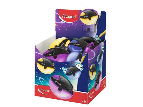 Puntenslijper Maped Galactic 1 gaats display à 24 stuks assorti