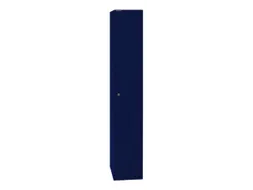 garderobekast,HxBxD 1802x305x457mm,1vak,cil.-slot,romp oxfordblauw