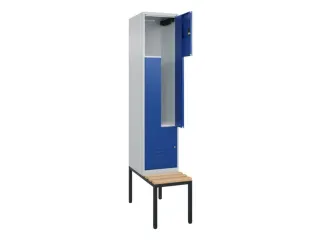 Z-garderobekast,HxBxD 2120x400x815mm,2vak,vak B 400mm,cil.-slot - 2