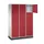 grootvolume-lockersysteem,RAL 7035/RAL 3003,HxBxD 1950x1220x500mm